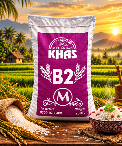 Meharban Khaas B2 Premium Quality Rice – Extra Long Grain Rice | 25 KG