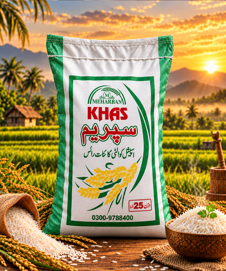 Meharban Khaas Supreme Premium Rice – Specially Selected Quality Rice | 25 KG