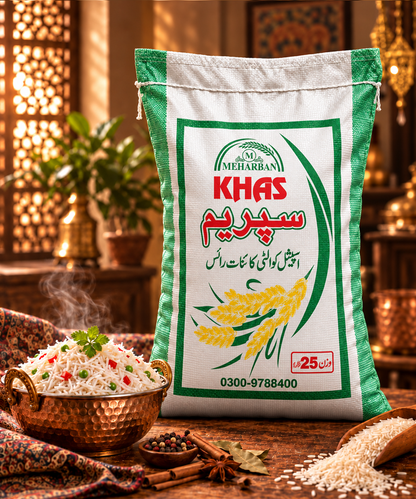Meharban Khaas Supreme Premium Rice – Specially Selected Quality Rice | 25 KG