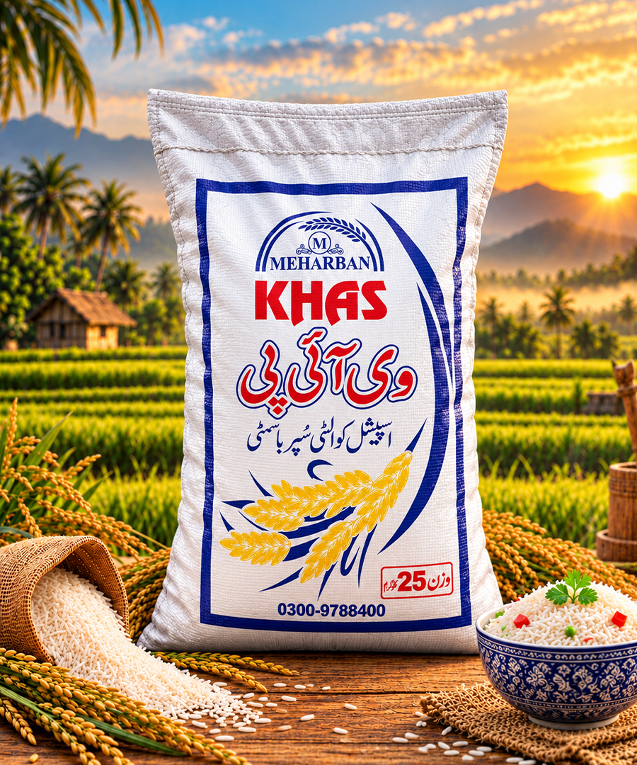Meharban Khaas VIP Special Quality Super Basmati Rice – Premium Long Grain | 25 KG